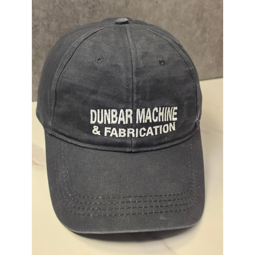 Cap America‎ Dunbar Machine & Fabrication Black Embroidered Baseball Hat Mens